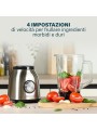 Princess Frullatore Elettrico da Tavolo, 1000 W, 1.5 Litri, 4 velocità, Acciaio Inox Spazzolato