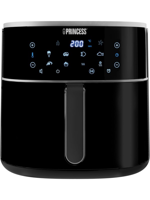 Princess Friggitrice ad Aria Digitale - Capacità 8L, Display Digitale, 6 Programmi