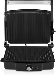 Tristar Griglia Elettrica a Contatto, 2000W, Apertura a 180°, Nero