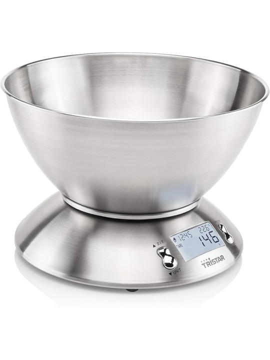 Tristar Bilancia da Cucina in Acciaio Inox con Display LED