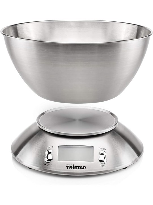 Tristar Bilancia da Cucina in Acciaio Inox con Display LED
