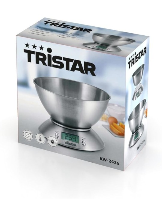 Tristar Bilancia da Cucina in Acciaio Inox con Display LED