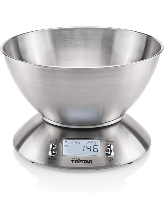 Tristar Bilancia da Cucina in Acciaio Inox con Display LED