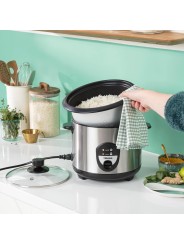 Tristar Cuociriso Elettrico, 1,5 Litri in Acciaio Inox