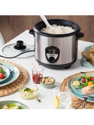 Tristar Cuociriso Elettrico, 1,5 Litri in Acciaio Inox