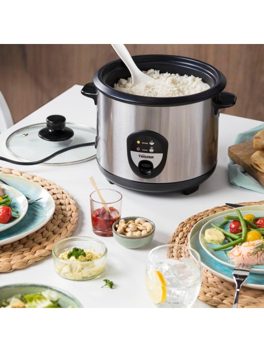 Tristar Cuociriso Elettrico, 1,5 Litri in Acciaio Inox
