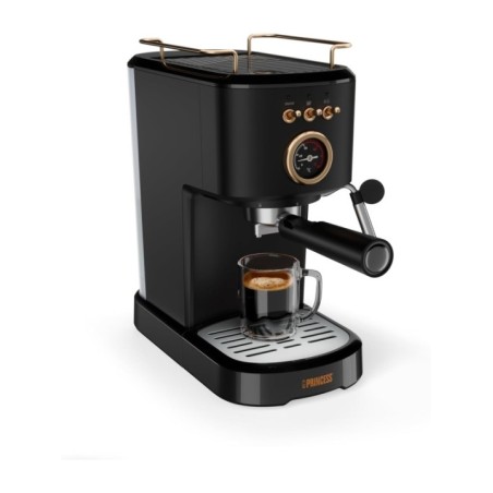 Princess Macchina per Espresso - 1100W, 20 Bar con Scaldatazze e Beccuccio a Vapore