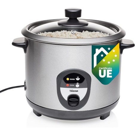 Tristar Cuociriso Elettrico, 1,5 Litri in Acciaio Inox