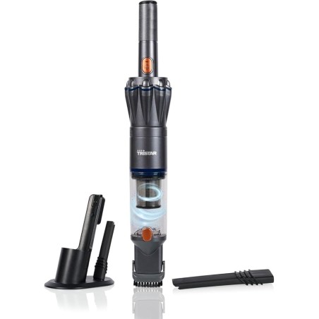 Tristar Aspirapolvere Portatile, 12 kPa, Senza Fili, Motore BLDC 90W, Filtro HEPA H12