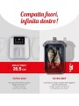 Ardes Friggitrice Ad Aria, Slim Extra Profonda, Friggisana Infinity 8L W, AirFryer con Display Digitale Touch, Nera