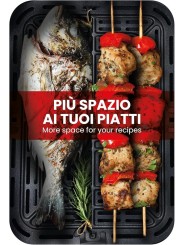 Ardes Friggitrice Ad Aria, Slim Extra Profonda, Friggisana Infinity 8L W, AirFryer con Display Digitale Touch, Nera