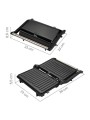 Ardes Bistecchiera Elettrica con Piastre Antiaderenti, 1000W, Sfizio Flex Nero