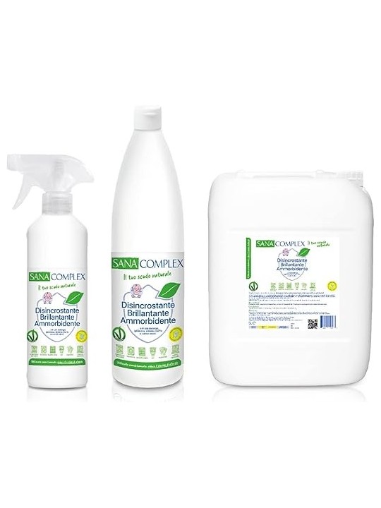 Ardes Decalcificante SANACOMPLEX, Anticalcare Detergente Multiuso Igienizzante e Ammorbidente 500ml