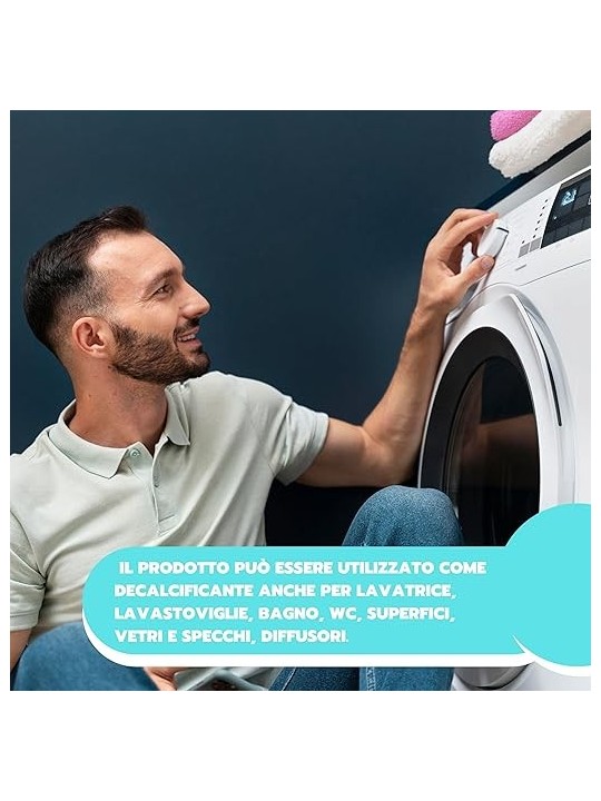 Ardes Decalcificante SANACOMPLEX, Anticalcare Detergente Multiuso Igienizzante e Ammorbidente 500ml