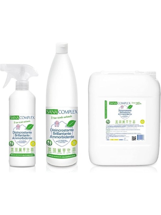 Ardes Decalcificante SanaComplex, Anticalcare, Detergente Multiuso Igienizzante e Ammorbidente 1L