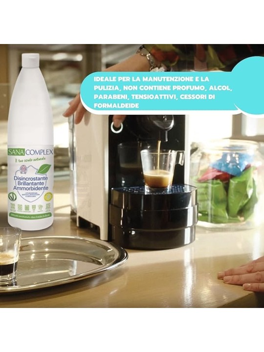 Ardes Decalcificante SanaComplex, Anticalcare, Detergente Multiuso Igienizzante e Ammorbidente 1L