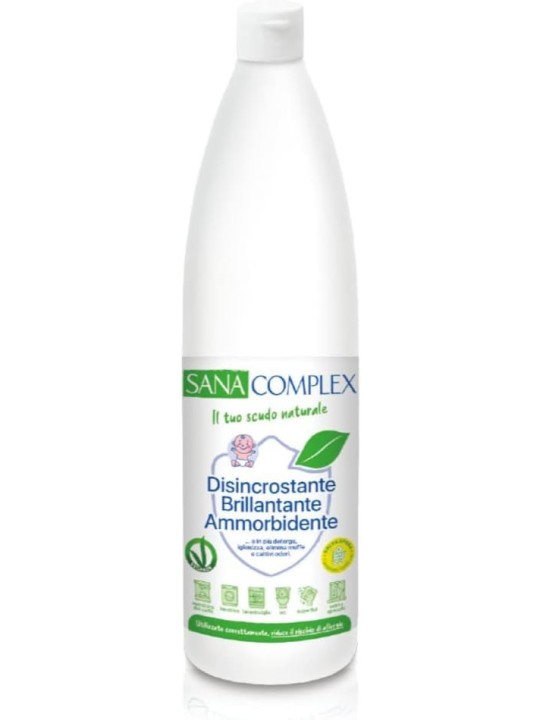Ardes Decalcificante SanaComplex, Anticalcare, Detergente Multiuso Igienizzante e Ammorbidente 1L