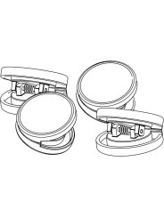 Ardes Mollette, Pesini, Set da 4 Pezzi