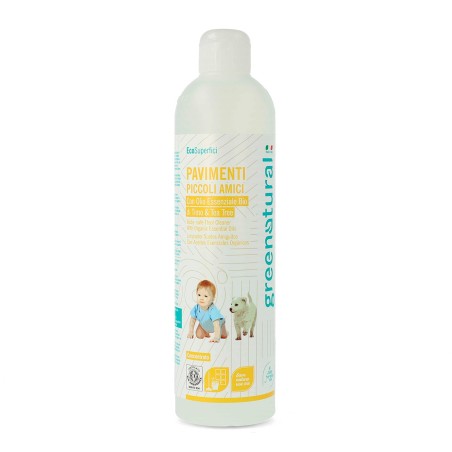 Pavimenti Piccoli Amici con Olio Essenziale Bio di Timo, Tea Tree & Lavanda, 500ml