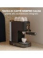 Princess Macchina per Espresso - 1100W, 20 Bar con Scaldatazze e Beccuccio a Vapore