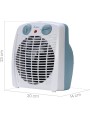 Ardes Termoventilatore Siroco, Doppia Potenza Eco/Comfort con Termostato