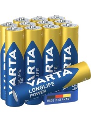 Varta - Pile AAA, 8+4 FREE, Longlife Power, Alcaline, 1,5V