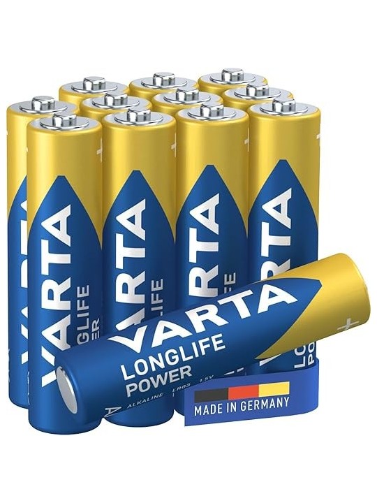 Varta - Pile AAA, 8+4 FREE, Longlife Power, Alcaline, 1,5V