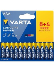 Varta - Pile AAA, 8+4 FREE, Longlife Power, Alcaline, 1,5V