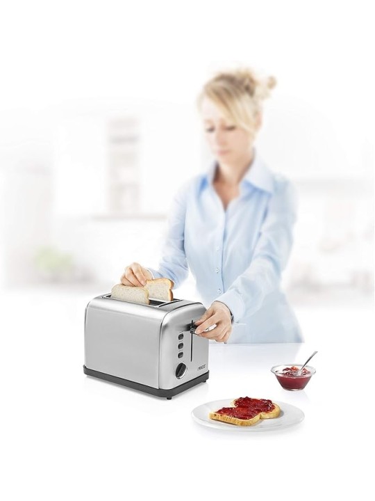 Princess Style Tostapane, Scocca in Acciaio Inox, 2 Fessure, 850W