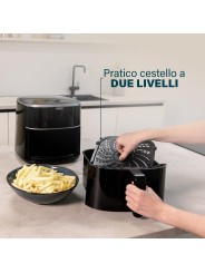 Princess Friggitrice ad Aria Digitale, Max 8L, 6 Programmi Preimpostati, Meno Olio e Display Digitale