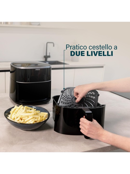 Princess Friggitrice ad Aria Digitale, Max 8L, 6 Programmi Preimpostati, Meno Olio e Display Digitale