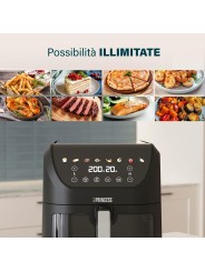 Princess Slim Fry Airfryer, 8 Lt , 2000 W, 8 Programmi, Display Touchscreen Digitale