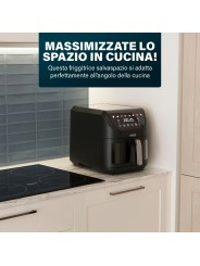 Princess Slim Fry Airfryer, 8 Lt , 2000 W, 8 Programmi, Display Touchscreen Digitale