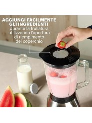 Princess Frullatore Elettrico da Tavolo, 1000 W, 1.5 Litri, 4 velocità, Acciaio Inox Spazzolato