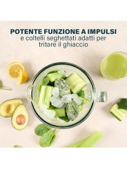 Princess Frullatore Elettrico da Tavolo, 1000 W, 1.5 Litri, 4 velocità, Acciaio Inox Spazzolato
